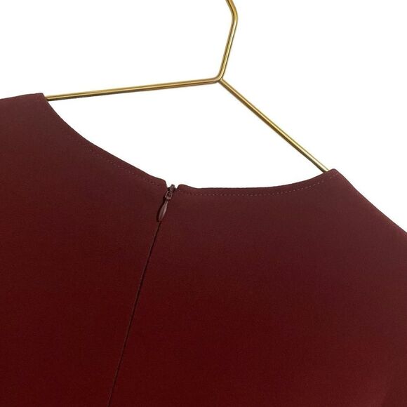 Brooks Brothers Maroon Shift Dress w/Pockets Short Sleeve Size 10 - Picture 6 of 7